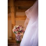 Pasztell menyasszonyi csokor