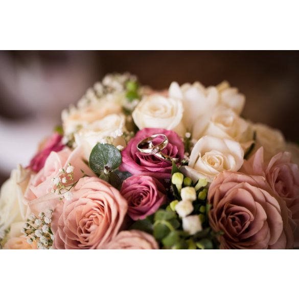 Pasztell menyasszonyi csokor