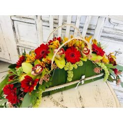 Extra zsinórfüles virágtáska