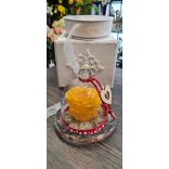 Örök rózsa üveg búrában Sárga