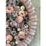 Kerek csipkés ajtódísz