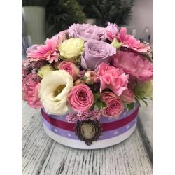 Rózsaszín-lila vegyes virágbox
