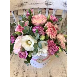 Rózsaszínes magas  virágbox